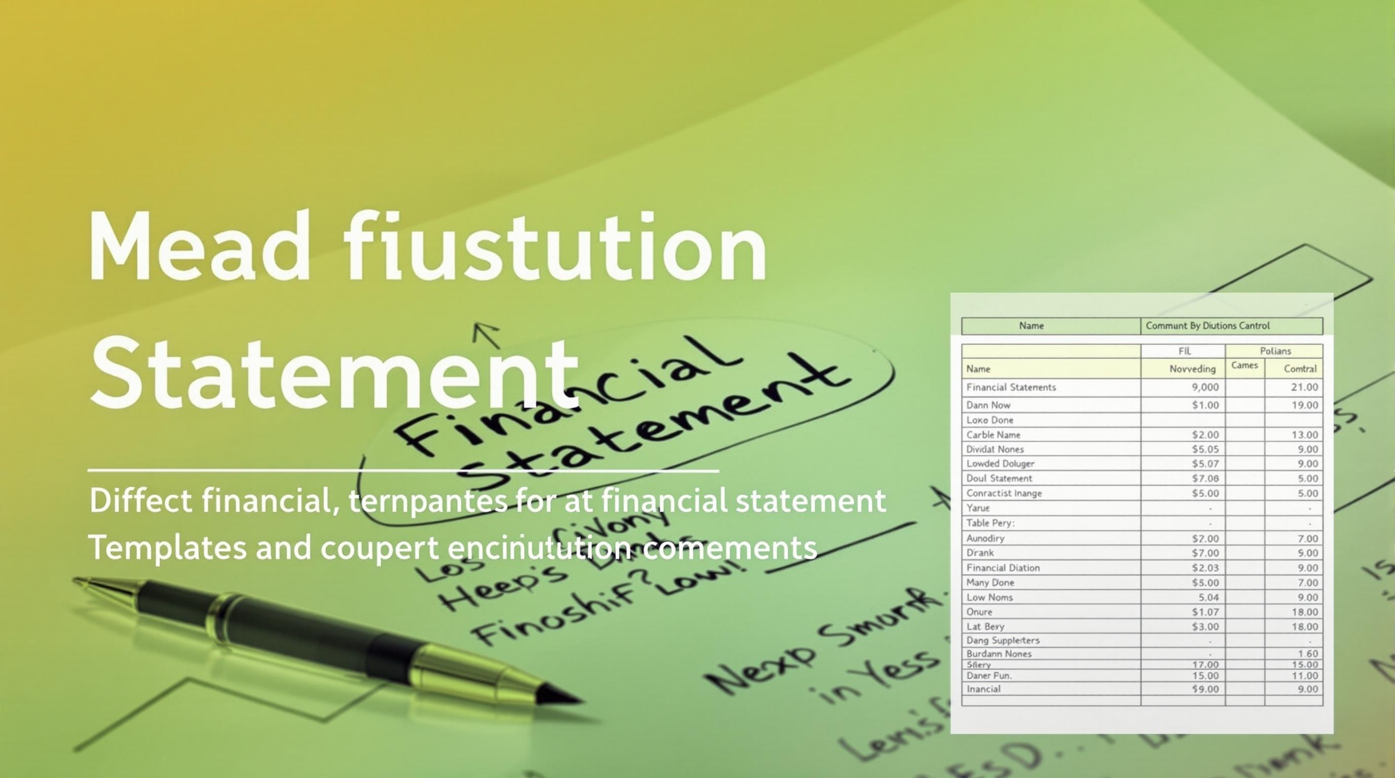 Personal Financial Statement Template: A Complete Guide to Organize Your Finances